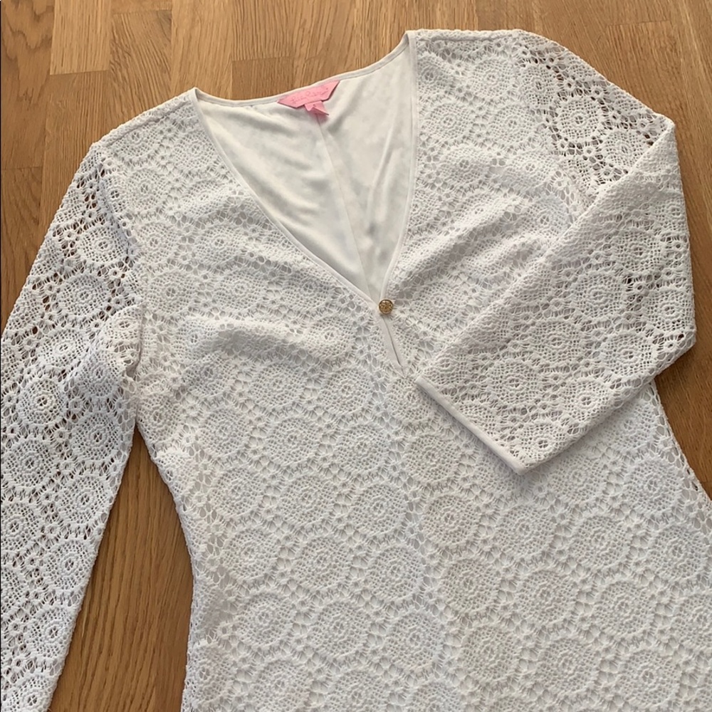 Lilly Pulitzer | White Lace Dress | S - Picture 1 of 4